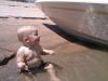My Son enjoying the New Boat